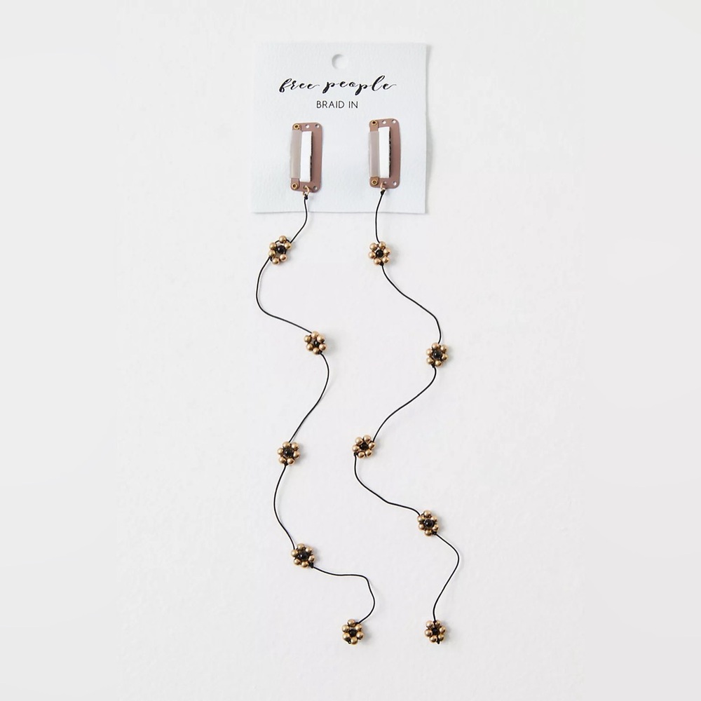 Free People Pretty Little Flower Braid Ins Set of 2 - Picture 2 of 3